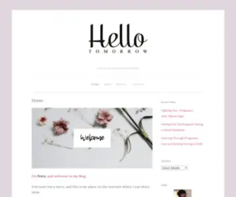 Hellotomorrow.blog(Growing, Learning, and Living Faith-filled) Screenshot
