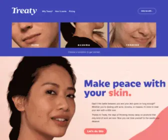 Hellotreaty.com(Helping you turn skincare into selfcare) Screenshot