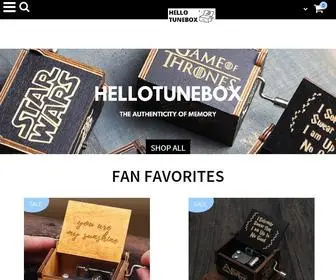 Hellotunebox.com(Authentic handcrafted music boxes for your enjoyment. A music box) Screenshot