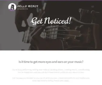 Hellowendy.com(Boutique Music PR Firm) Screenshot