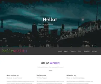 HelloWorlddevs.com(Hello World) Screenshot