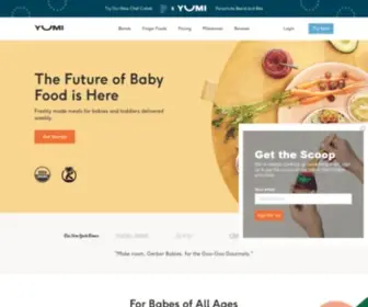 Helloyumi.com(Fresh, Organic Baby Food Delivered) Screenshot