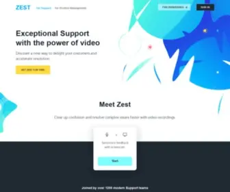 Hellozest.io(Zest) Screenshot