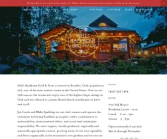 Hellsbackbonegrill.com(Hell's Backbone Grill & Farm) Screenshot