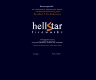 Hellstar.de(Große Feuerwerke zum kleinen Preis) Screenshot