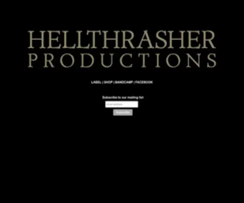 Hellthrasher.com(Hellthrasher Productions) Screenshot