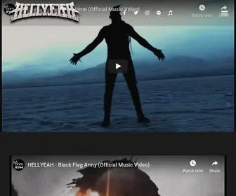 Hellyeahband.com(The Official HELLYEAH Site) Screenshot
