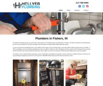 Hellyerplumbing.com(Plumbers in Fishers & Indianapolis) Screenshot