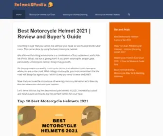 Helmetopedia.com(Best Helmet Reviews and Buyer's Guides) Screenshot