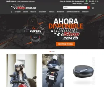 Helmetshop.com.co(Helmetshop es una tienda especializada en todo tipo de artículos para motociclista) Screenshot