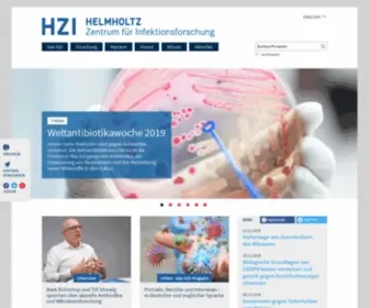 Helmholtz-Hzi.de(Scientists at the Helmholtz Centre for Infection Research (HZI)) Screenshot
