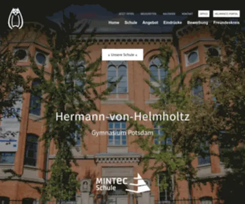 Helmholtzschule.de(Helmholtz-Gymnasium Potsdam) Screenshot