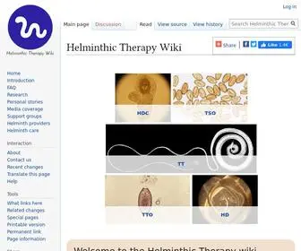 Helminthictherapywiki.org(Helminthictherapywiki) Screenshot