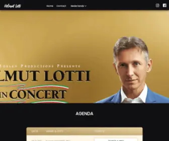 Helmutlotti.be(Official website Helmut Lotti) Screenshot