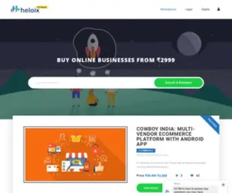 Heloix.com(Buy running startups) Screenshot