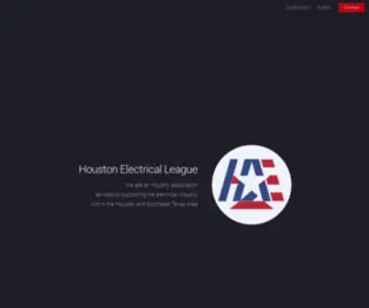 Hel.org(Houston Electrical League) Screenshot