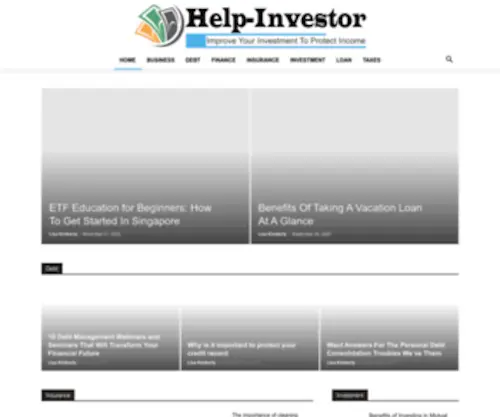 Help-Investor.com(Ready to Invest with Home) Screenshot