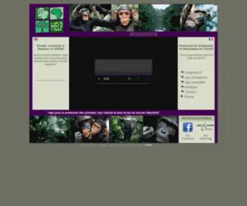 Help-Primates.org(HELP CONGO) Screenshot
