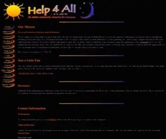 Help4ALL.net(Addiction and recovery information and resources) Screenshot