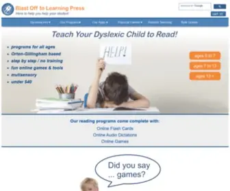 Help4DYslexia.com(Online Reading Programs & Teaching Tools) Screenshot