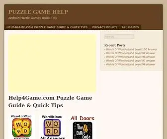 Help4Game.com(Puzzle Game Help) Screenshot