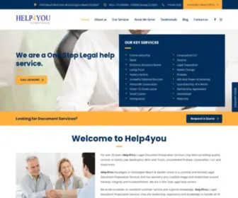 Help4Youoc.com(Paralegals in Huntington Beach) Screenshot