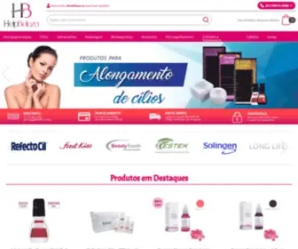 Helpbeleza.com.br(Loja virtual de Produtos para Micropigmentação e alongamento de cílios) Screenshot