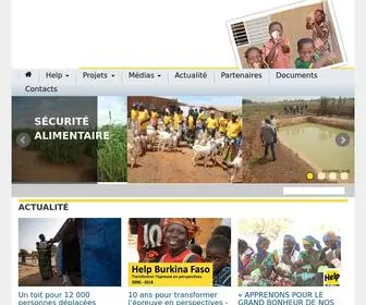 Helpbf.org(HELP Burkina Faso) Screenshot