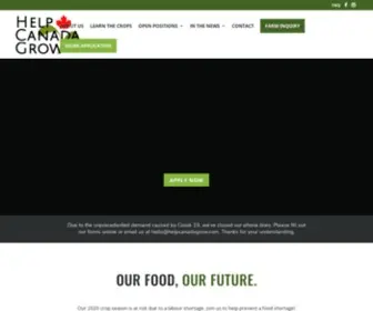Helpcanadagrow.com(Help Canada Grow) Screenshot