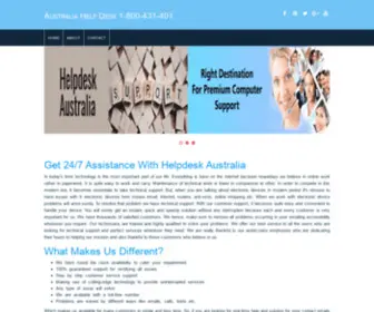 Helpdeskaustralia.com(Computer Helpdesk SupportToll) Screenshot