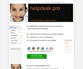 Helpdeskpro.net(Help Desk Software) Screenshot
