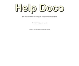 Helpdoco.com(Help Doco) Screenshot