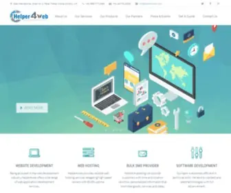 Helper4Web.com(Expert in Web design and development. Helper4Web also) Screenshot
