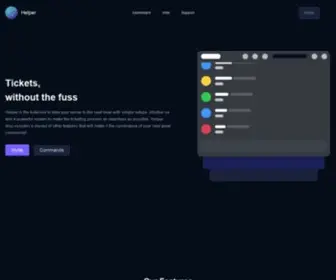 Helper.wtf(The Best Ticket Bot for Discord) Screenshot