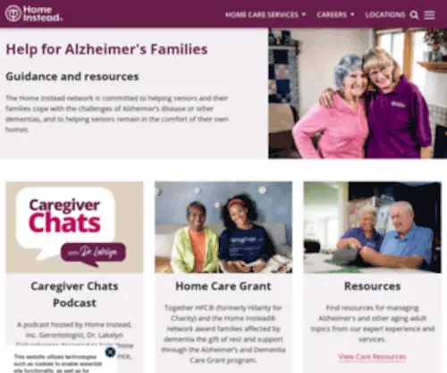 Helpforalzheimersfamilies.com(Alzheimer's, dementia, care & support) Screenshot