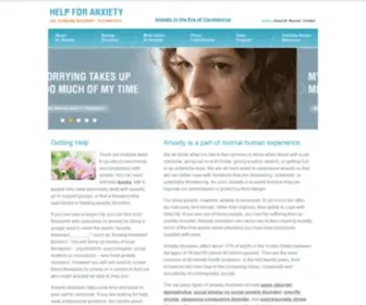 Helpforanxiety.com(Help For Anxiety) Screenshot