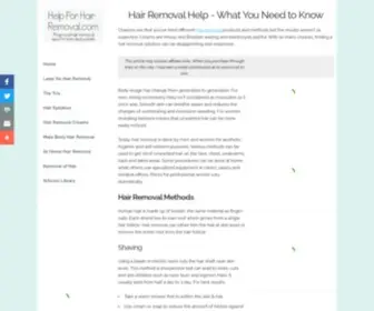 Helpforhairremoval.com(Help for Hair Removal) Screenshot