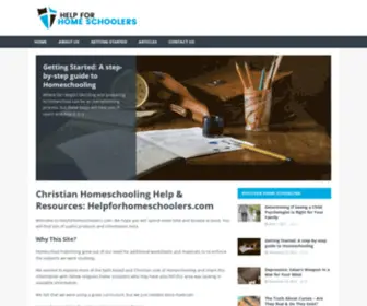 Helpforhomeschoolers.com(Help For Home Schoolers) Screenshot