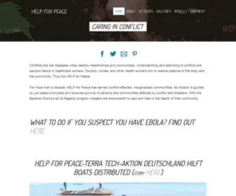 Helpforpeace.org(HELP for Peace) Screenshot