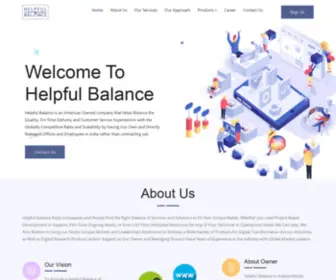 Helpfulbalance.in(World-Class Web, Mobile App and Software Consulting Services) Screenshot