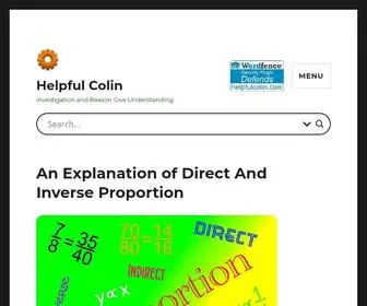 Helpfulcolin.com(Helpful Colin) Screenshot