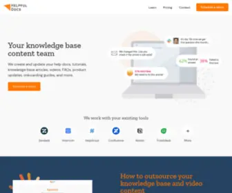 Helpfuldocs.com(We create the help docs and videos your users need) Screenshot