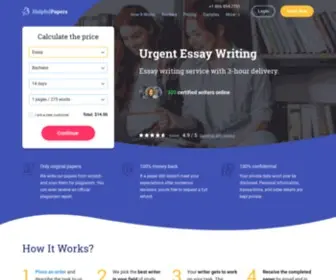 Helpfulpapers.com(Quality Writing Services) Screenshot