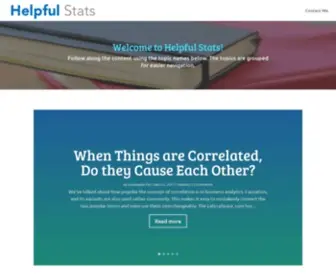 Helpfulstats.com(Statistics and analytics made easy) Screenshot