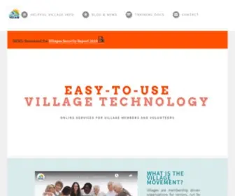 Helpfulvillage.com(Village website for the Village Movement allowing seniors to age in their own homes) Screenshot
