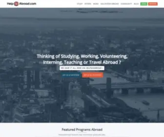 Helpgoabroad.com(Study, Work, Volunteer, Teach, Intern abroad) Screenshot