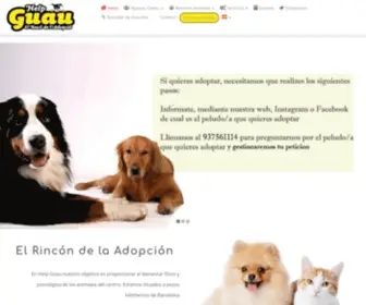 Helpguau.com(El Rincón de la Adopción en Barcelona) Screenshot