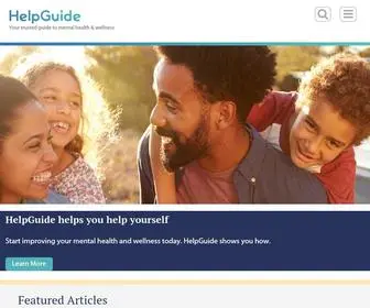 Helpguide.org(Your trusted nonprofit guide to mental health & wellness) Screenshot
