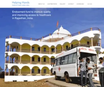 Helphospital.org(Helping Hands Medical Project Jadan India) Screenshot