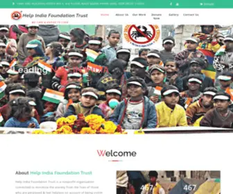 Helpindiafoundationtrust.org(NGO In India) Screenshot